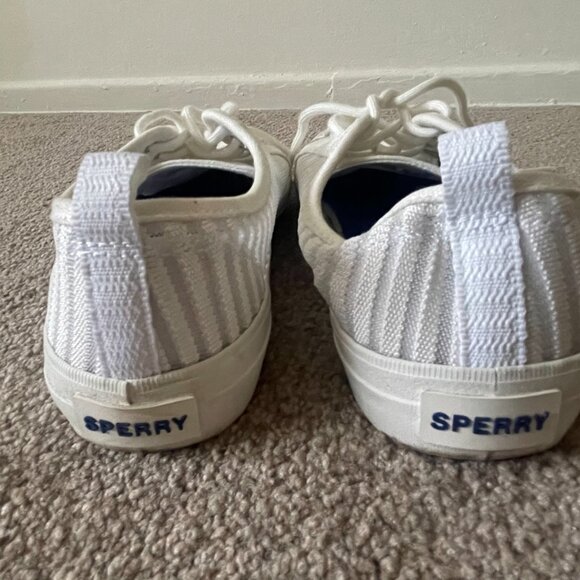 Sperry SeaCycled Crest Vibe mesh sneaker in white - Picture 4 of 7